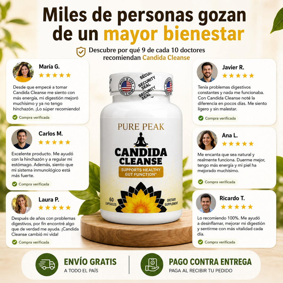 CANDIDA CLEANSE: Elimina la cándida, sana tu cuerpo y recupera tu vida.