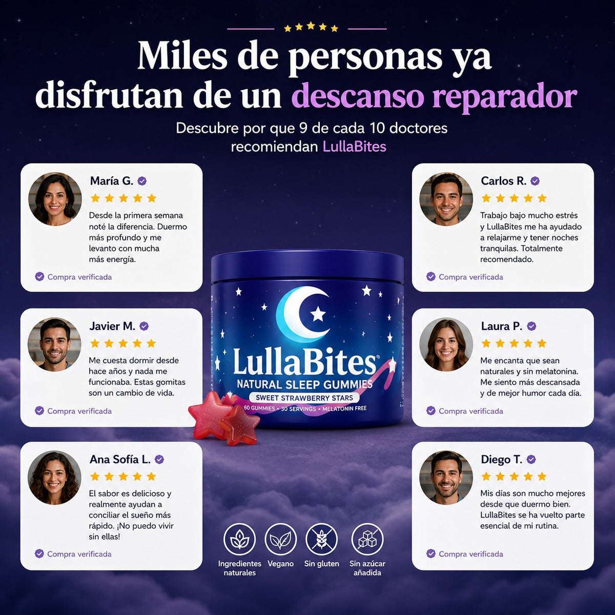 LULLABITES GUMMIES: Recupera las noches de descanso