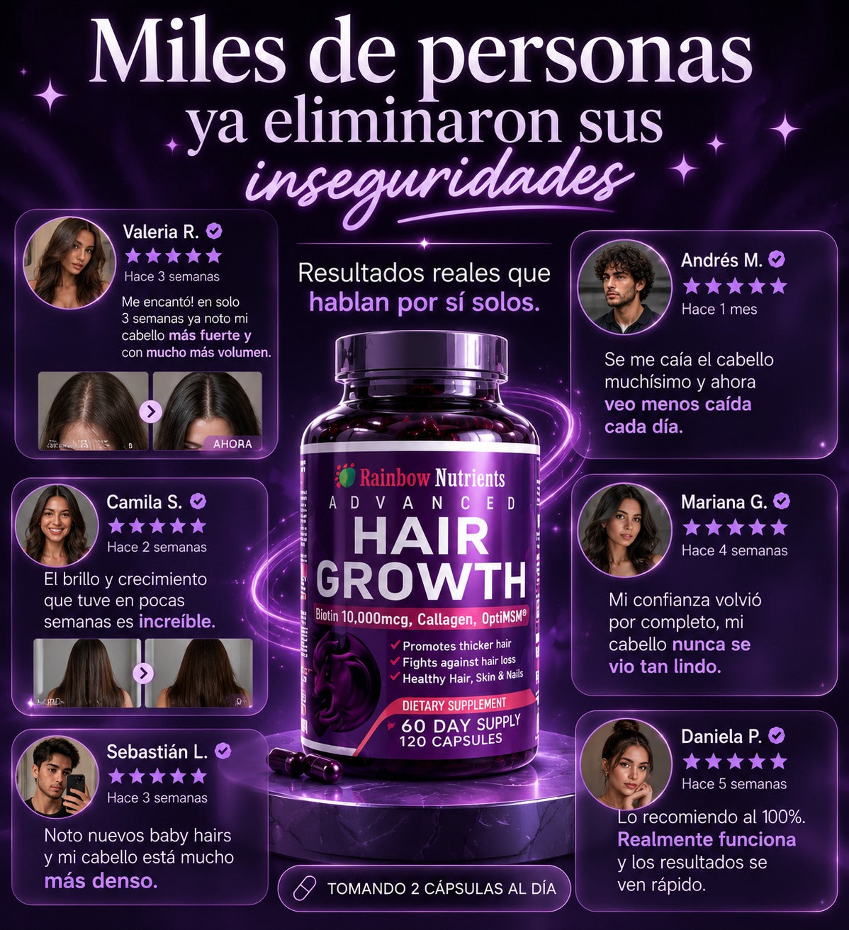 HAIR GROWTH: Recupera la abundancia y brillo de tu cabello.