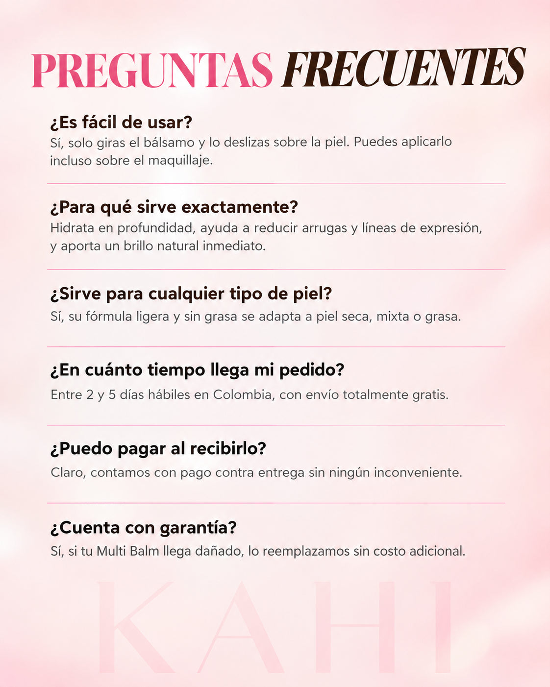 Kahi Balsamo - Reduce la apariencia de arrugas en solo 1 mes