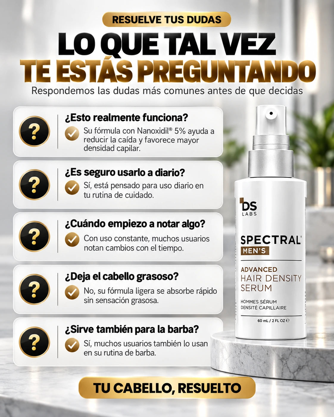 Spectral Premium-¿Sientes que tu cabello no puede volver a crecer? ¡ENCONTRASTE LA SOLUCION!