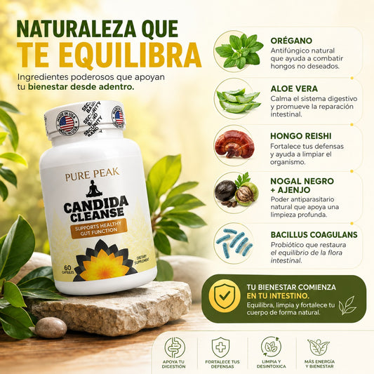 CANDIDA CLEANSE: Elimina la cándida, sana tu cuerpo y recupera tu vida.