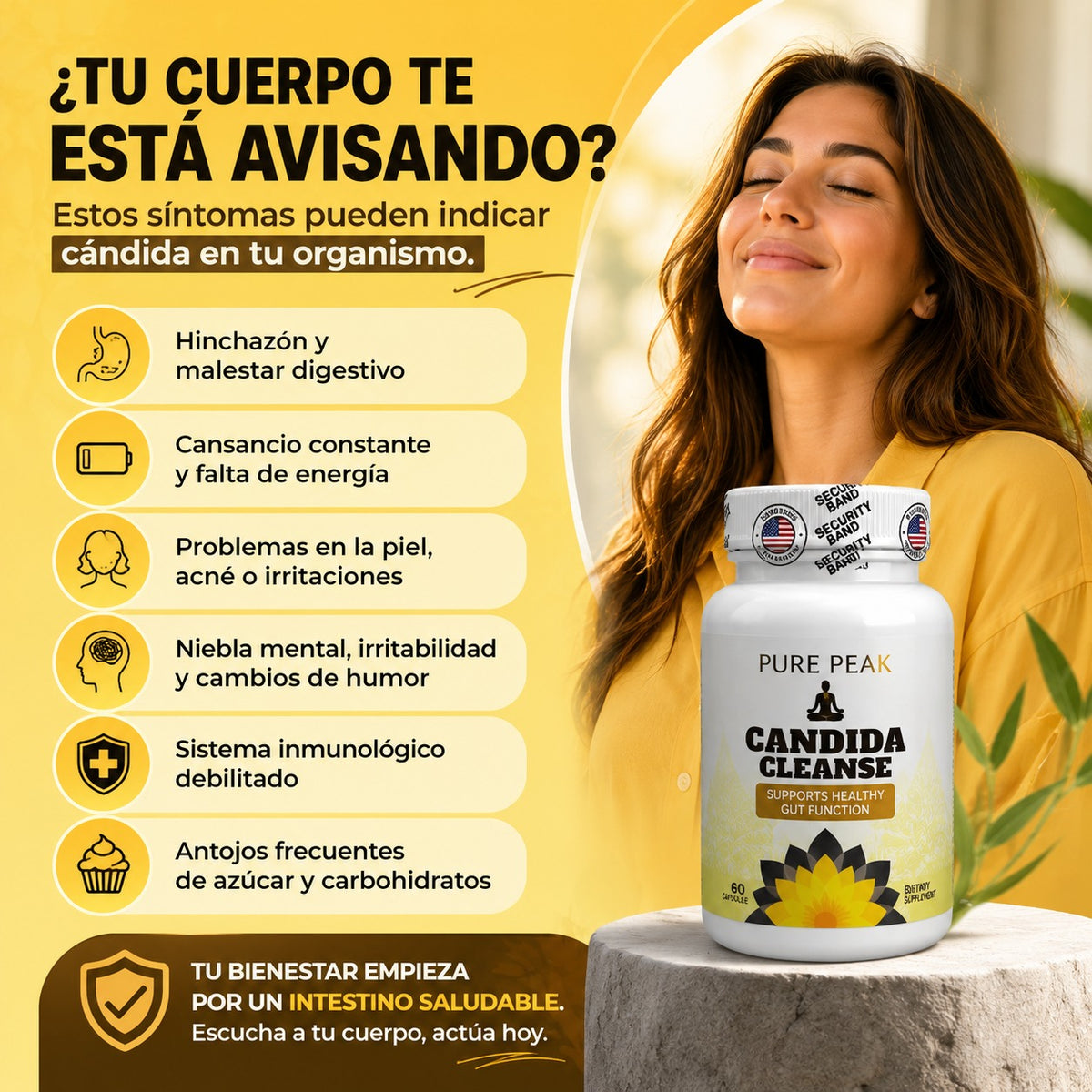 CANDIDA CLEANSE: Elimina la cándida, sana tu cuerpo y recupera tu vida.