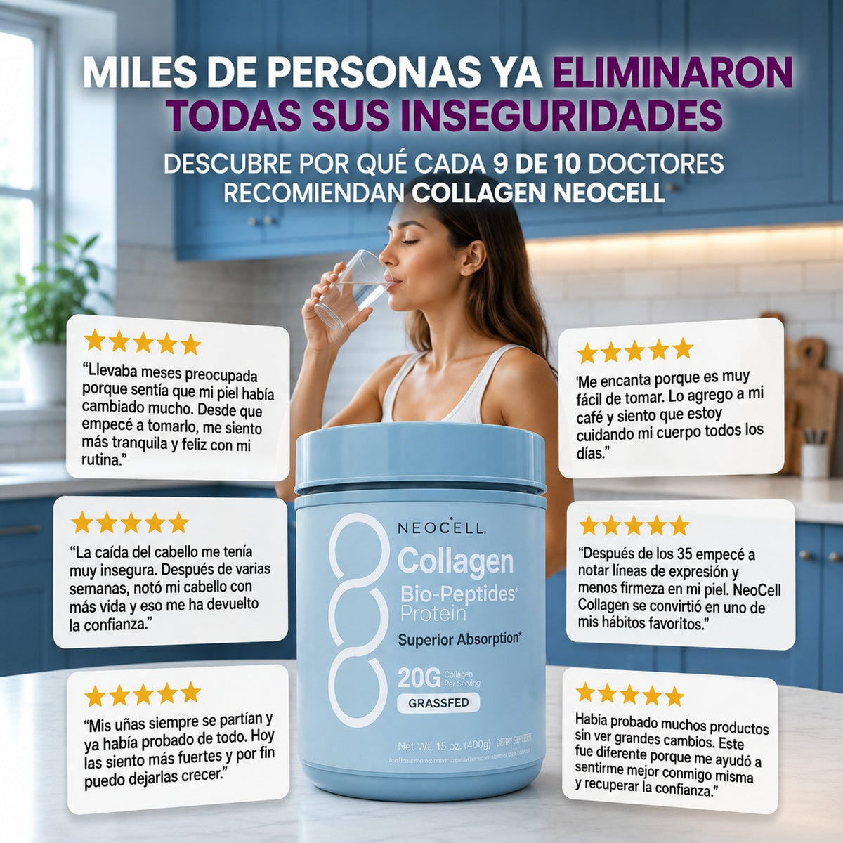COLLAGEN NEOCELL : Nutrición para piel, uñas y cabello