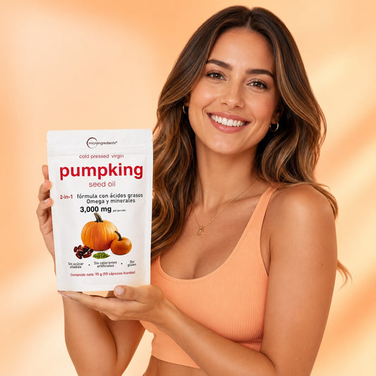 PUMPKING SEMILLA CALABAZA: Apoya tu Salud Prostática y fortalece tu cabello desde hoy
