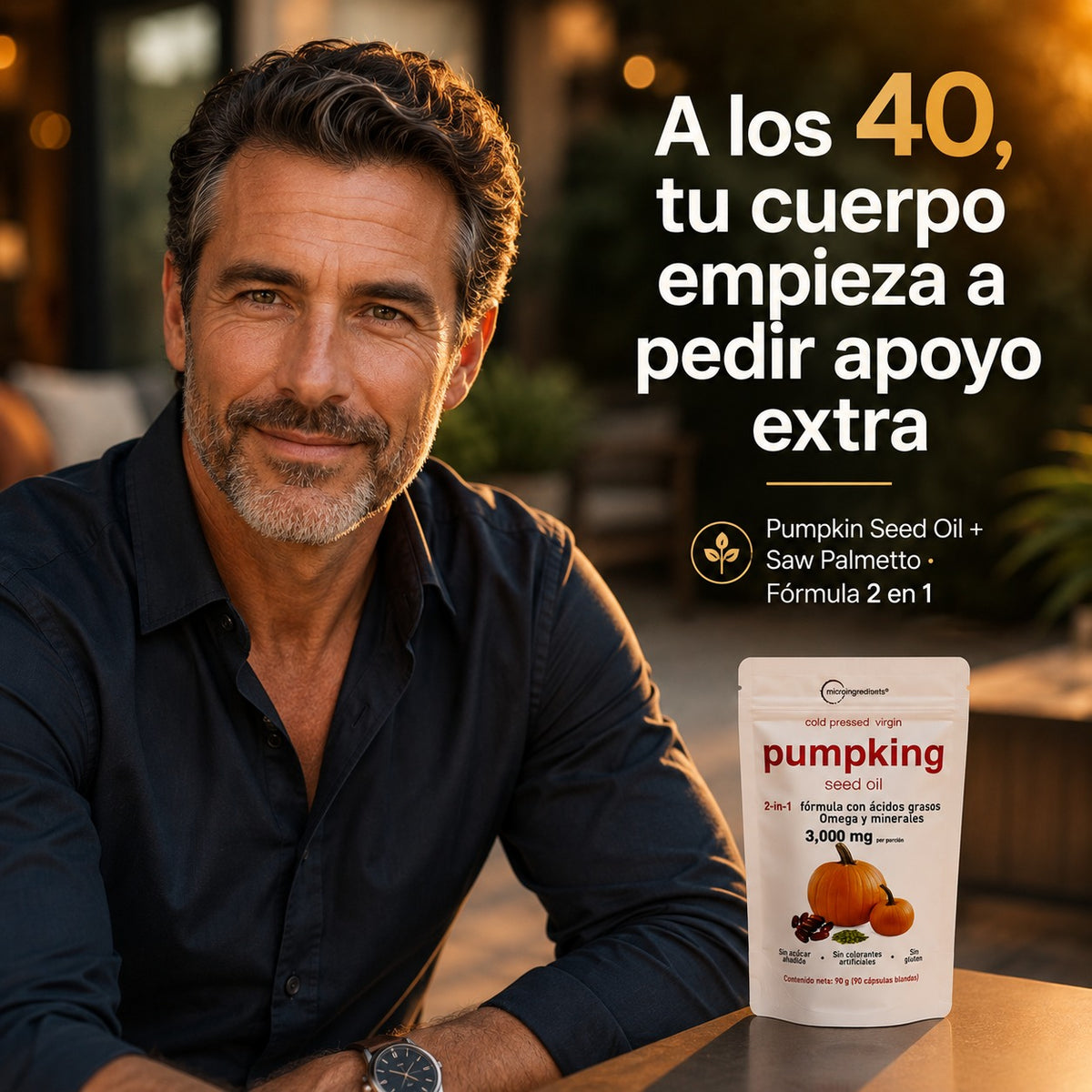 PUMPKING SEMILLA CALABAZA: Apoya tu Salud Prostática y fortalece tu cabello desde hoy