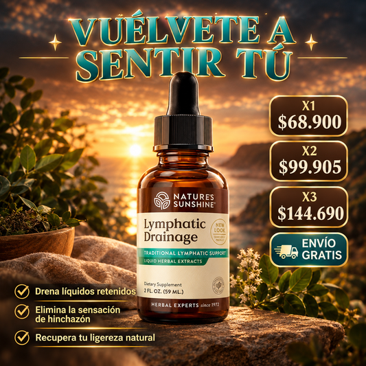 DRENAJE LINFATICO: Ayuda a drenar líquidos retenidos y recupera tu ligereza natural