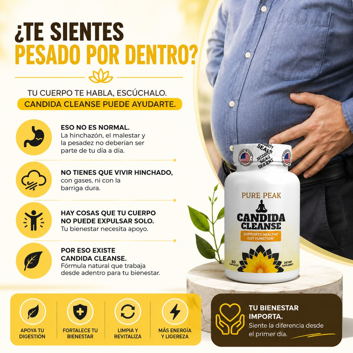 CANDIDA CLEANSE: Elimina la cándida, sana tu cuerpo y recupera tu vida.