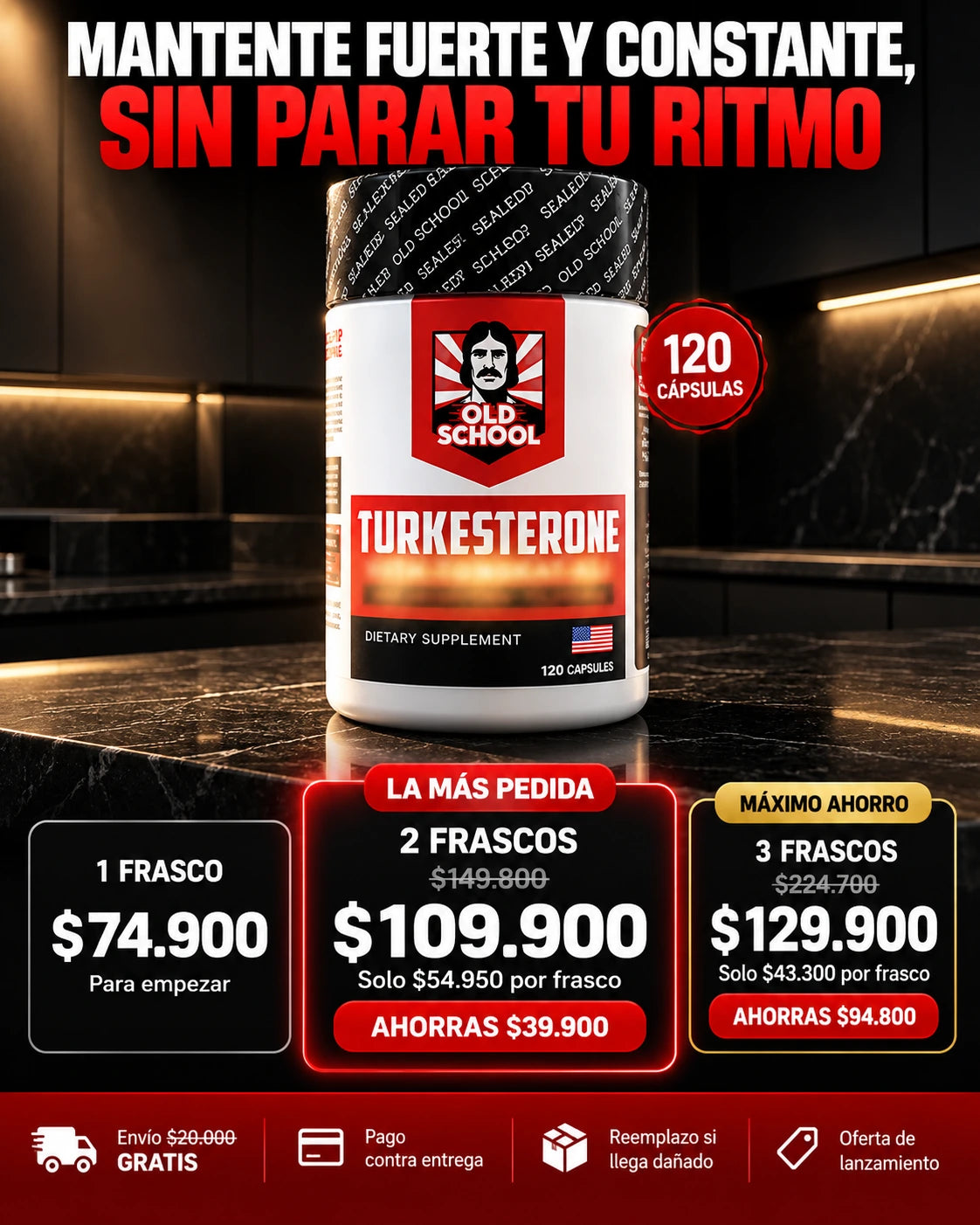 Turkesterone: Mantente fuerte y constante, sin parar tu ritmo