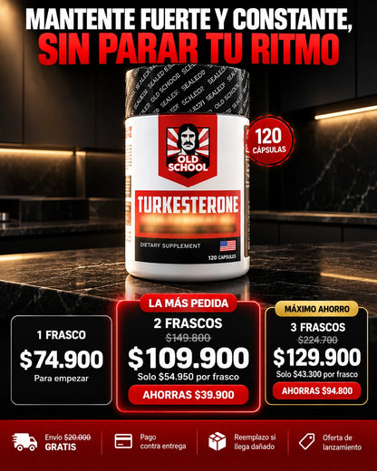 Turkesterone: Mantente fuerte y constante, sin parar tu ritmo