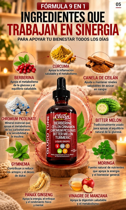 Clean Nutra Berberine: Controla tus niveles de azúcar desde la primera semana