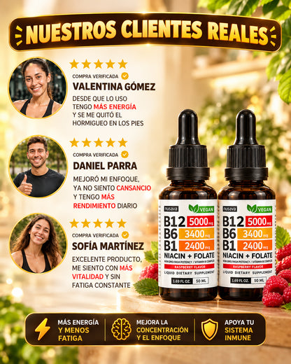 Vitamina B12: Recupera la energía que te hace falta en tu día a día.