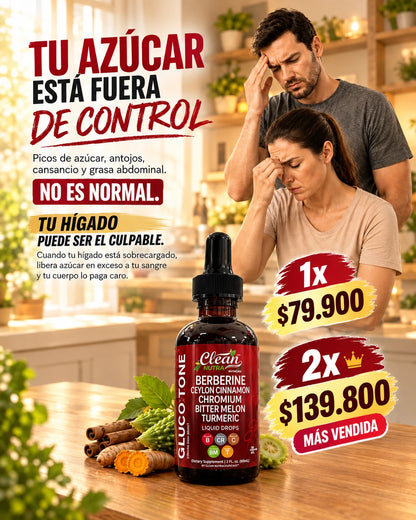 Clean Nutra Berberine: Controla tus niveles de azúcar desde la primera semana