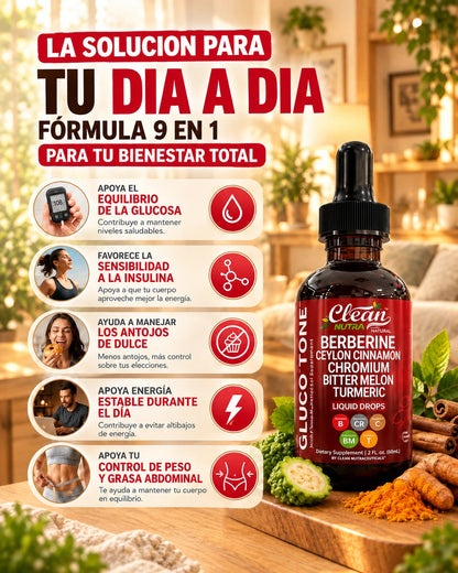 Clean Nutra Berberine: Controla tus niveles de azúcar desde la primera semana