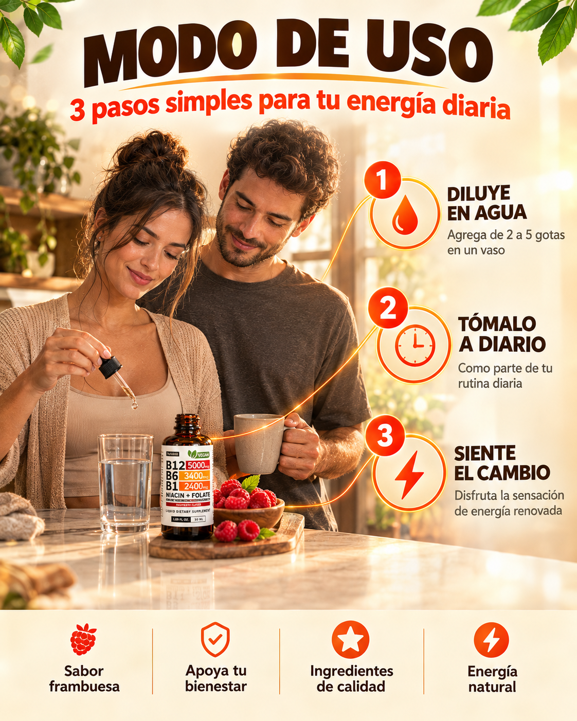 Vitamina B12: Recupera la energía que te hace falta en tu día a día.