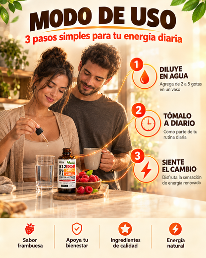 Vitamina B12: Recupera la energía que te hace falta en tu día a día.