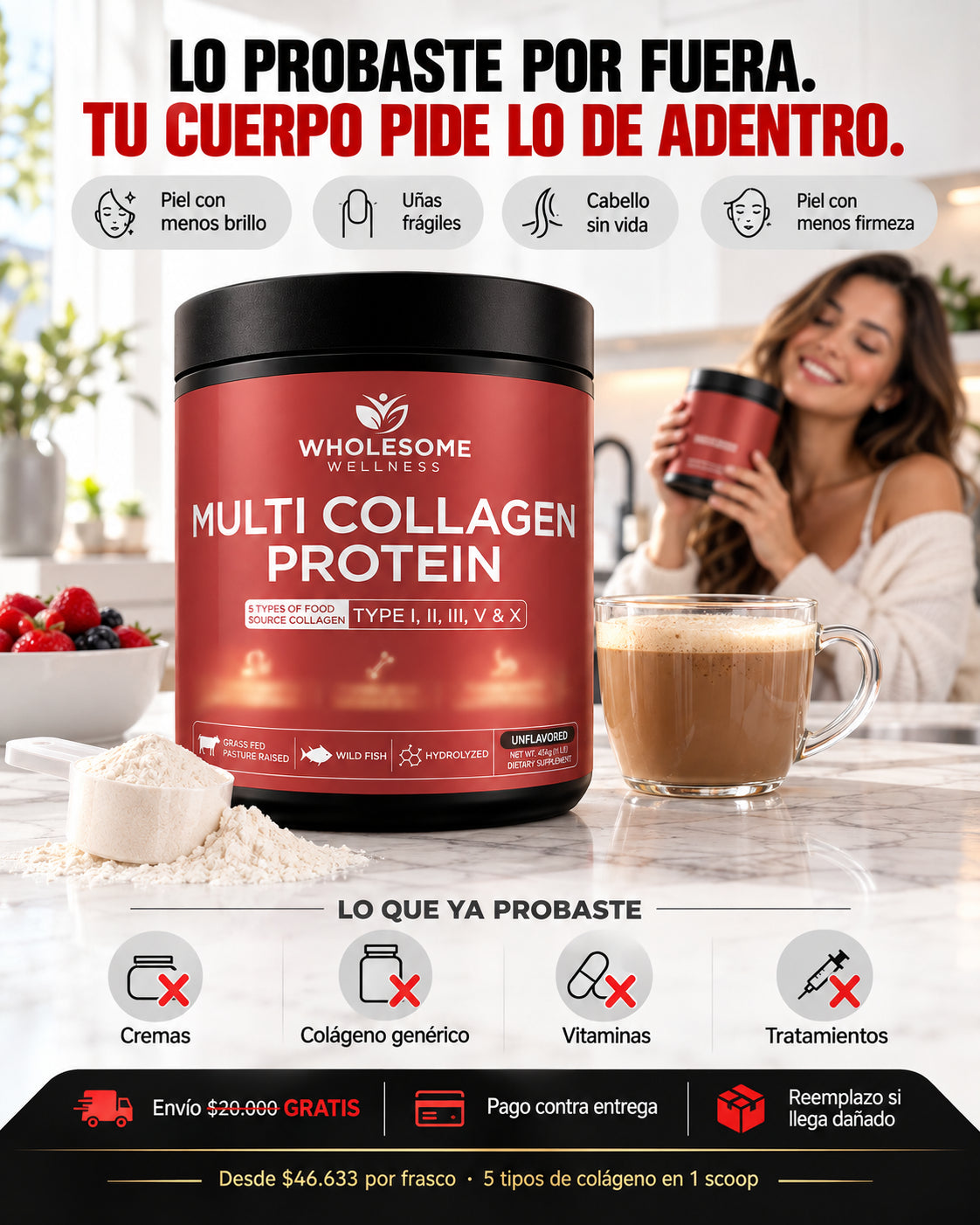 Multi Collagen Protein: Todo el colágeno que necesitas en un solo polvo