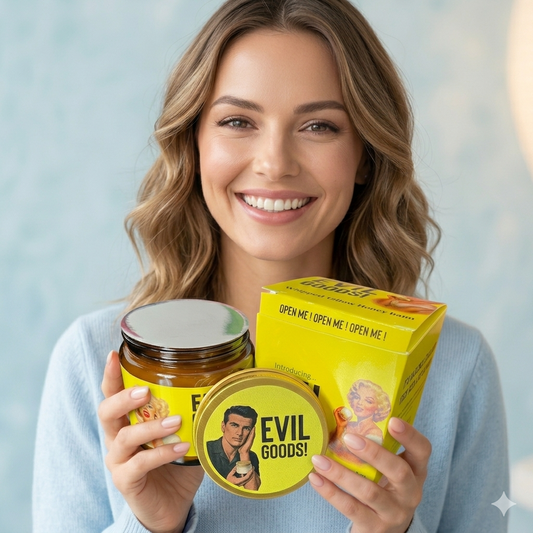 Crema Evil Goods: Hidratación profunda para resultados visibles y sanos.