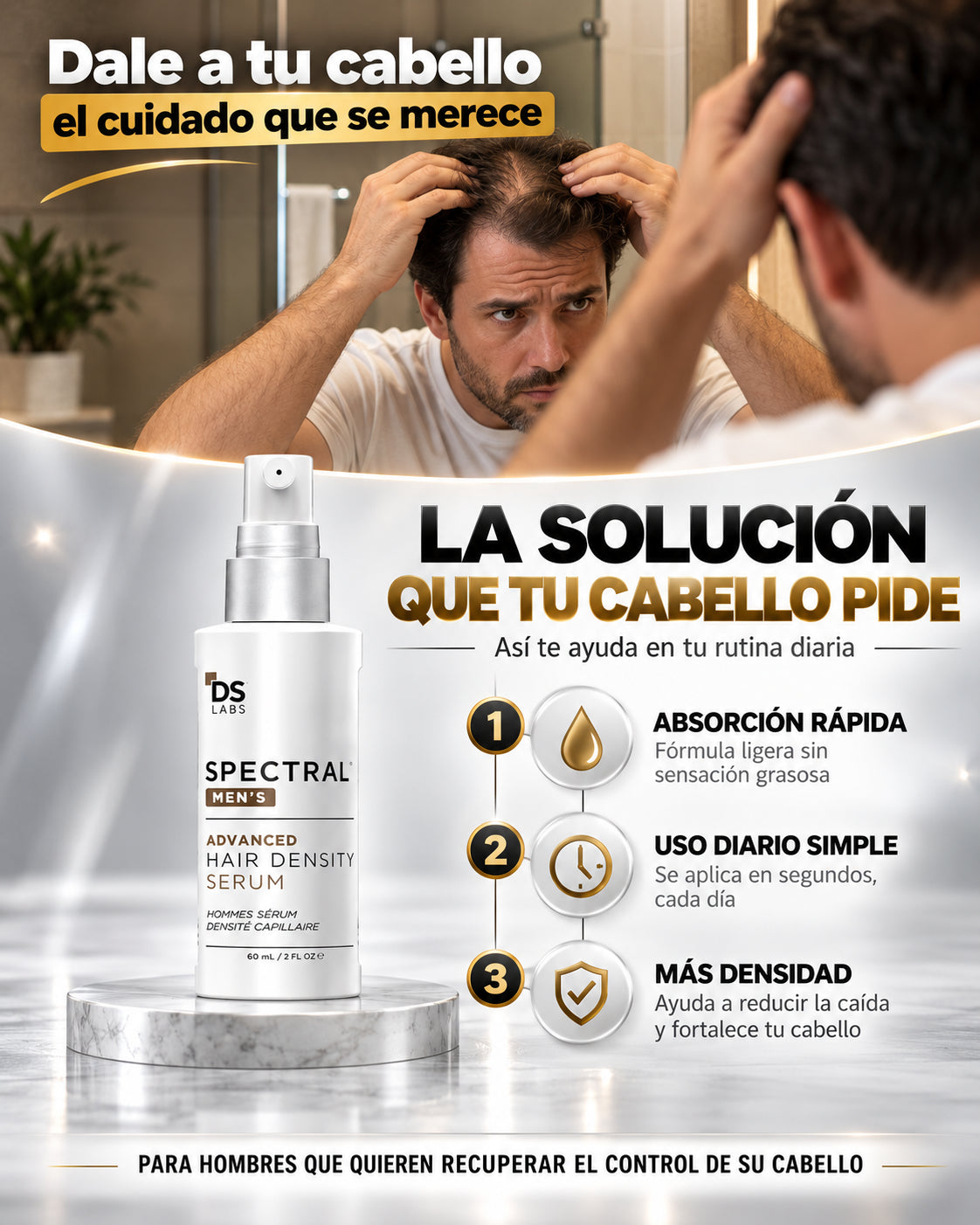 Spectral Premium-¿Sientes que tu cabello no puede volver a crecer? ¡ENCONTRASTE LA SOLUCION!