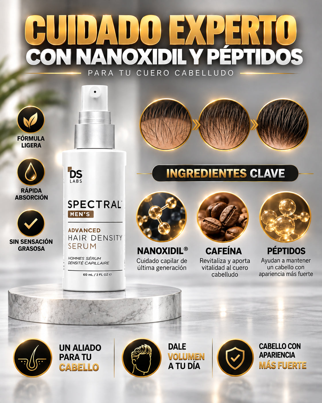 Spectral Premium-¿Sientes que tu cabello no puede volver a crecer? ¡ENCONTRASTE LA SOLUCION!