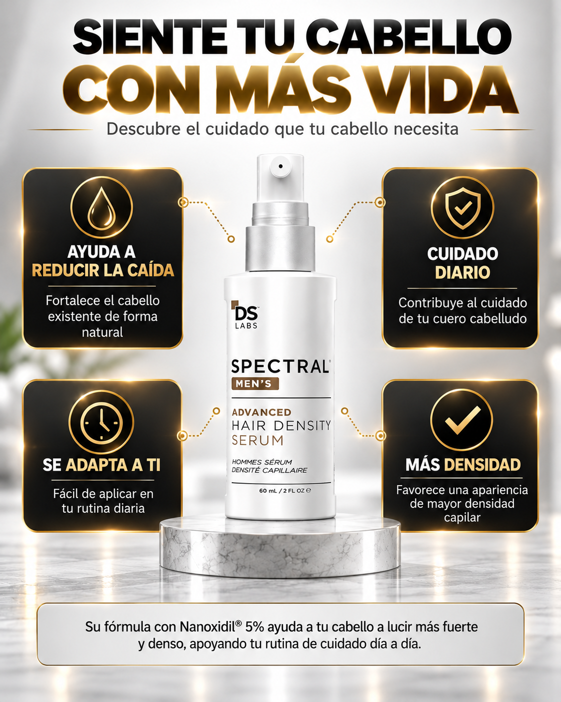 Spectral Premium-¿Sientes que tu cabello no puede volver a crecer? ¡ENCONTRASTE LA SOLUCION!