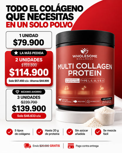 Multi Collagen Protein: Todo el colágeno que necesitas en un solo polvo