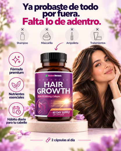 Hair Growth: Mejora la apariencia de tu cabello con solo una capsula al dia.