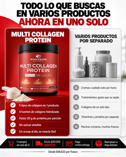 Multi Collagen Protein: Todo el colágeno que necesitas en un solo polvo
