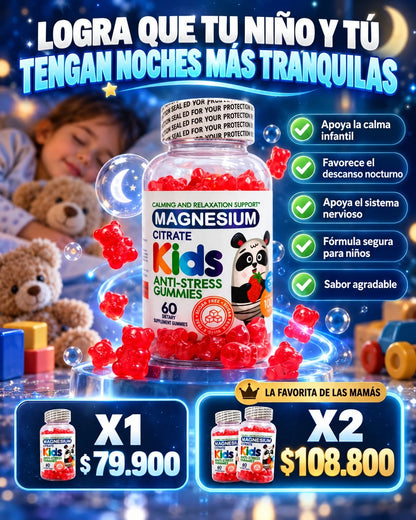 Magnesio Kids- Noches tranquilas, para toda la familia