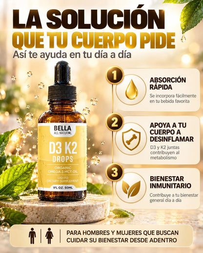 D3 K2: Desinflama tu cuerpo y siéntete otra vez tu