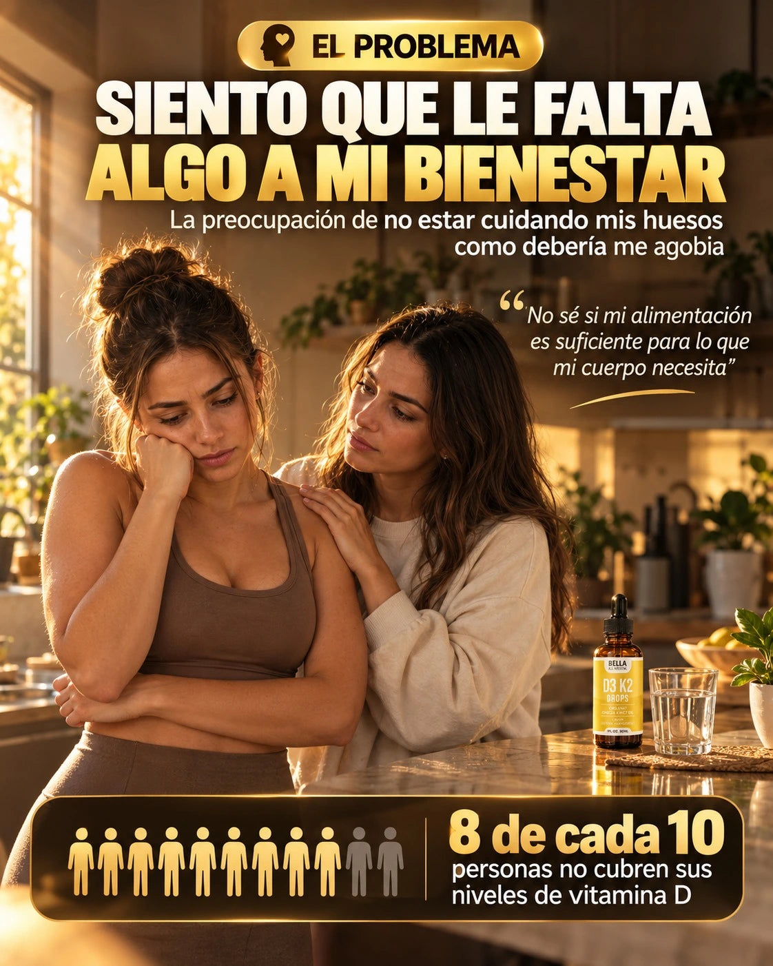 D3 K2: Desinflama tu cuerpo y siéntete otra vez tu