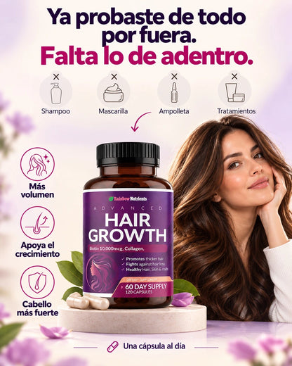 Hair Growth: Acelera el crecimiento de tu cabello solo con una capsula al día