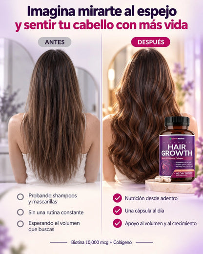 Hair Growth: Acelera el crecimiento de tu cabello solo con una capsula al día