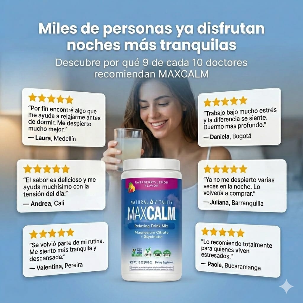 MAX CALM: Reduce estrés y tensión naturalmente ⚡