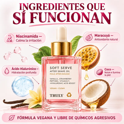 COMBO ACEITE TRULYSOFT: Previene irritaciones después del rasurado y vellos encarnados