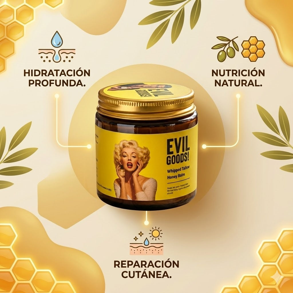 Crema Evil Goods: Hidratación profunda para resultados visibles y sanos.