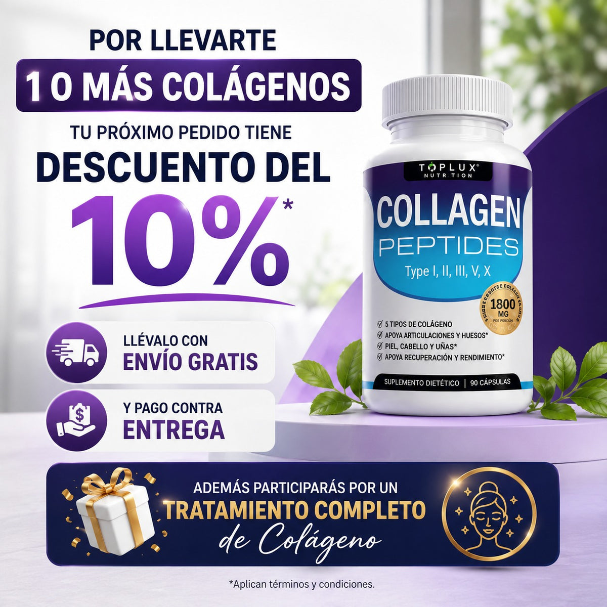 COLLAGEN PEPTIDES: Reduce arrugas, estrías y recupera la firmeza de tu piel.
