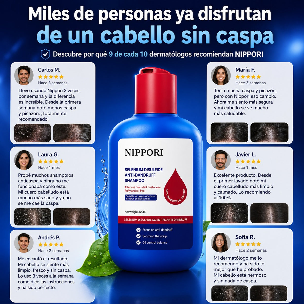 SHAMPOO ANTICASPA: Elimina la caspa y recupera confianza
