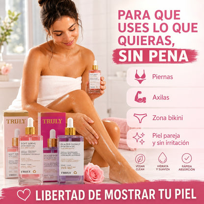 COMBO ACEITE TRULYSOFT: Previene irritaciones después del rasurado y vellos encarnados